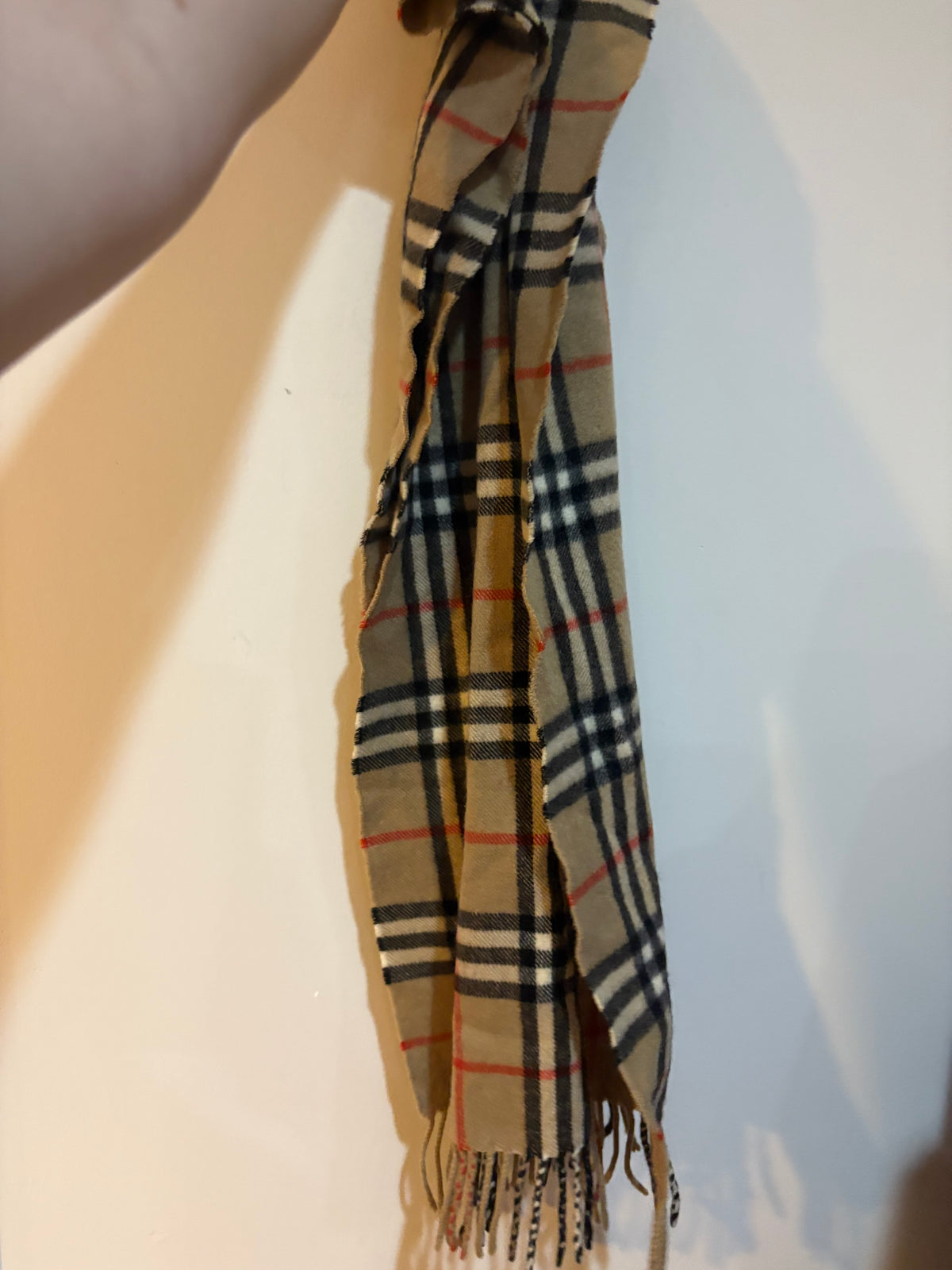 Burberrys Pure Cashmere Check Scarf