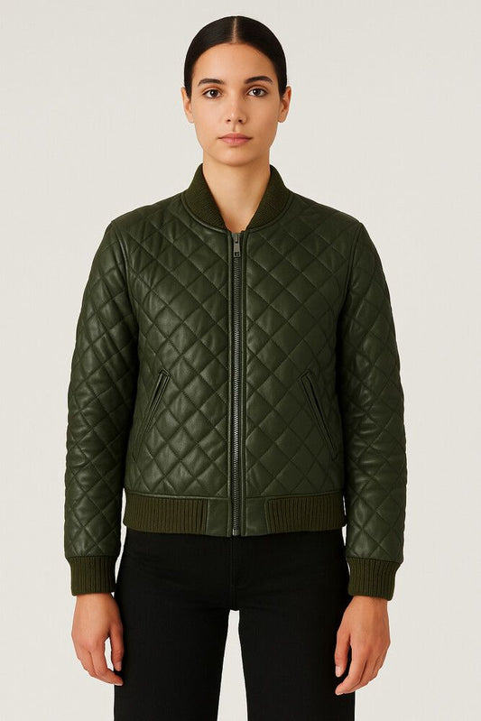 ?? Alexander Wang Quilted Sheepskin Bomber Jacket – Size S