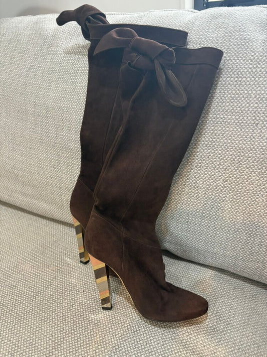 ?? Jimmy Choo Suede Knee Boots – Size 39