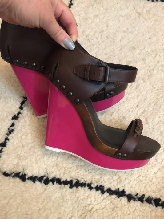 Bottega vaneta wooden sole heels like new image 1