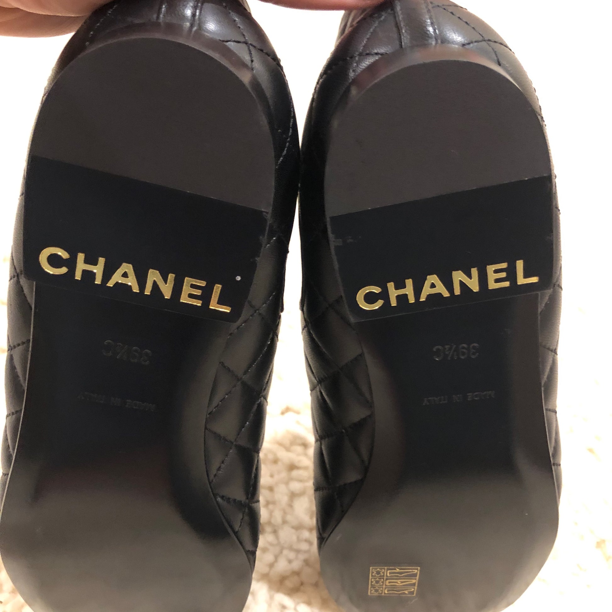 Chanel quilted gold chain ankle boot  image 4