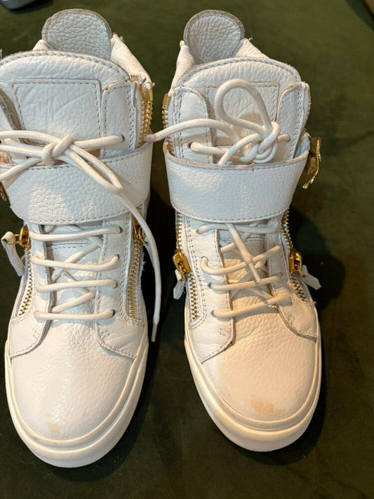 ?? Giuseppe Zanotti White Eagle High-Tops – Size 36