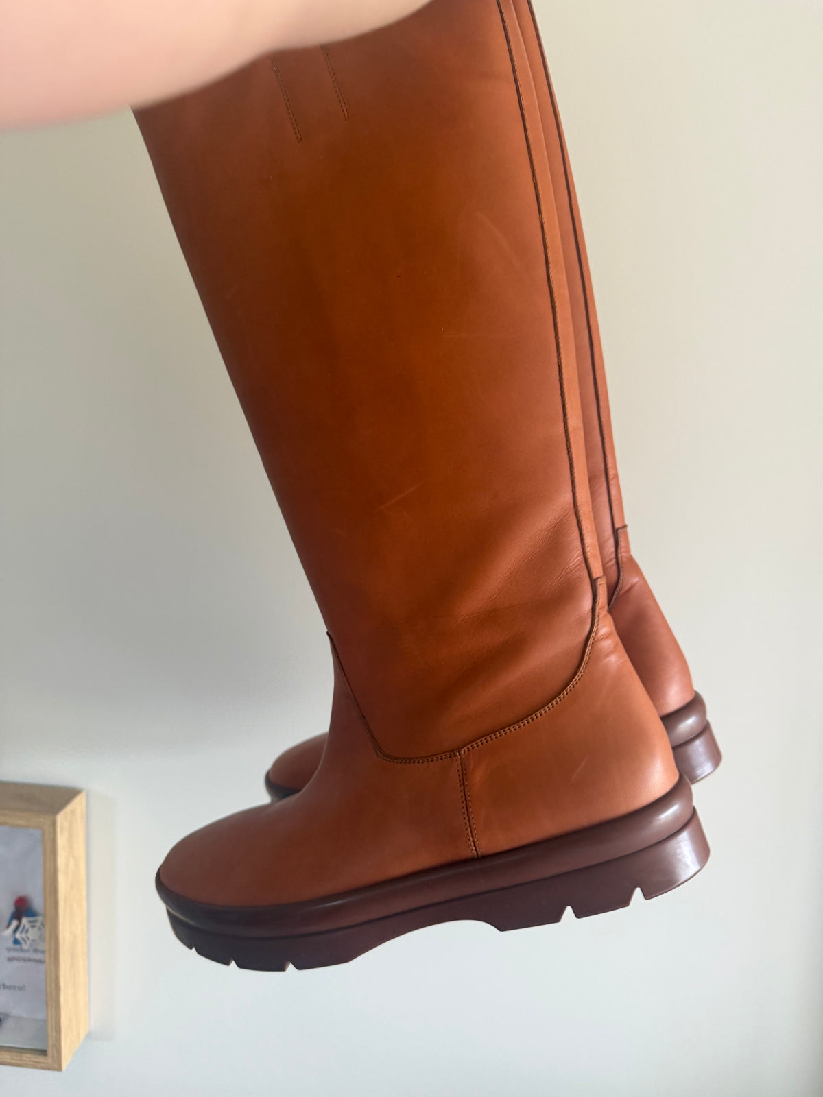THE ROW Billie Boot – Saddle Brown – Size 39.5