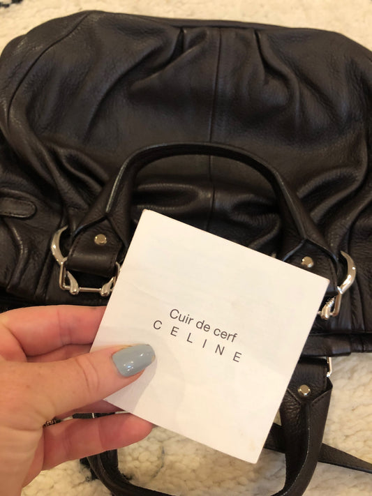 Celine Chocolate Leather tote image 1