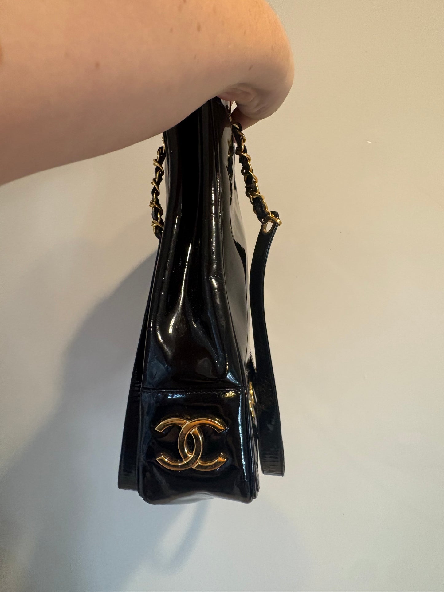 CHANEL triple C - Patent Leather Tote