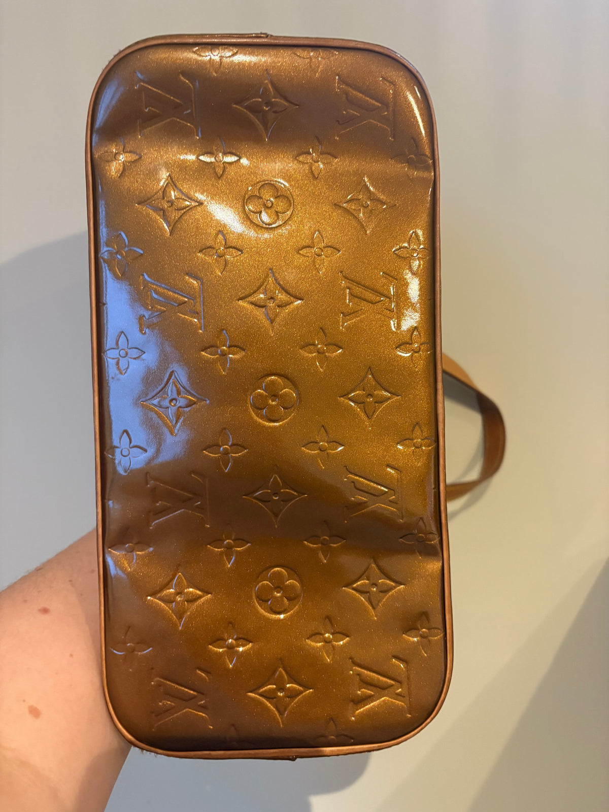 Louis Vuitton Vintage Houston Monogram Vernis Tote – Bronze/Gold