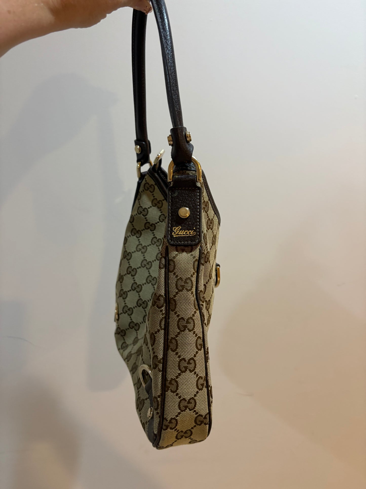 D-ring Gucci Monogram bag