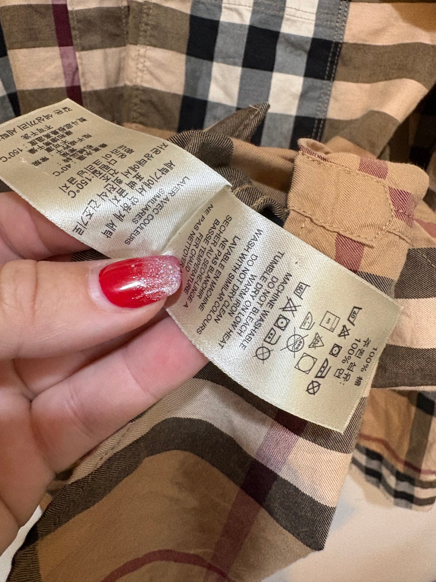 Burberry Check Cotton Shirt
