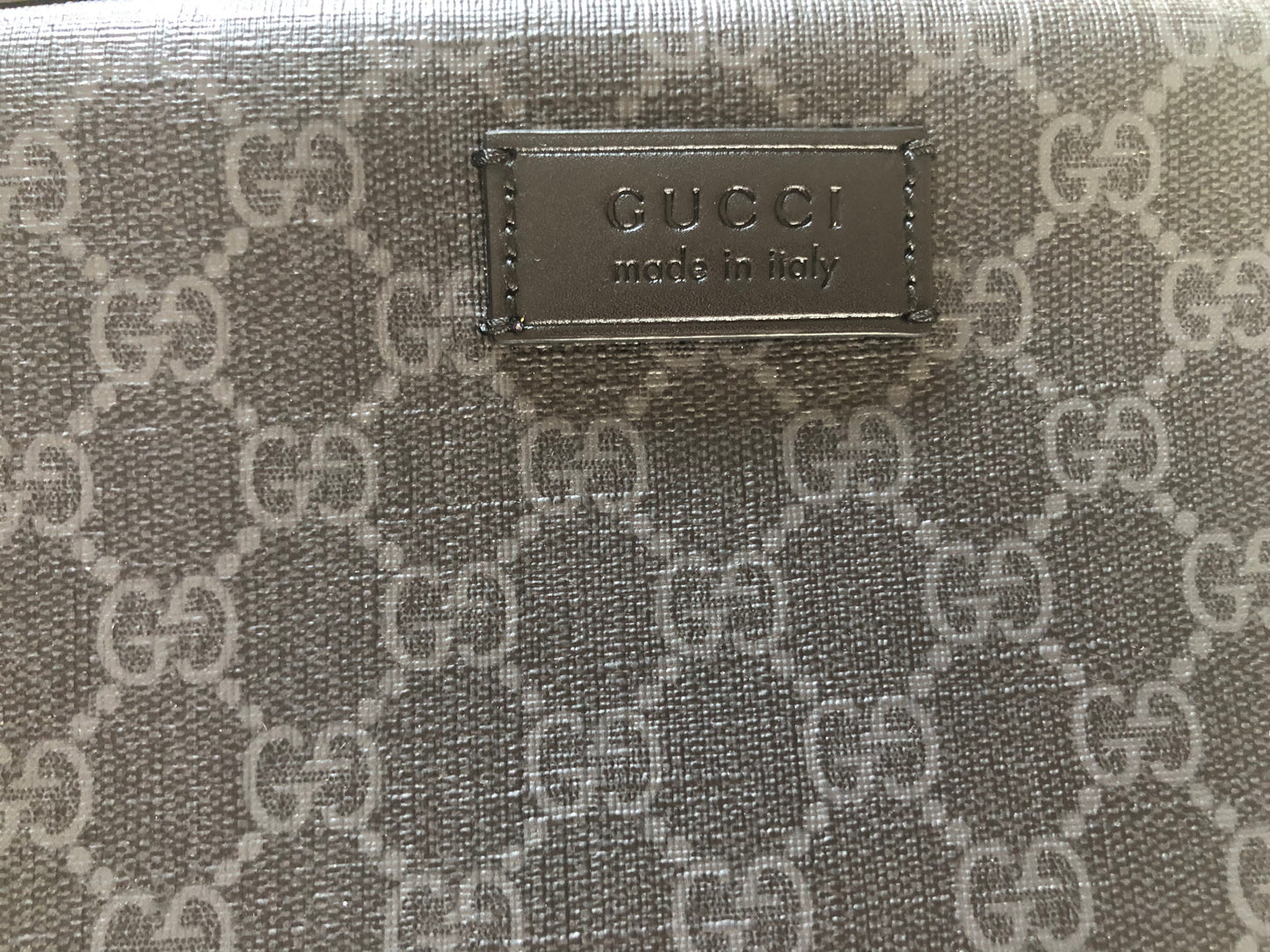 Gucci Black Grey Supreme canvas  image 6