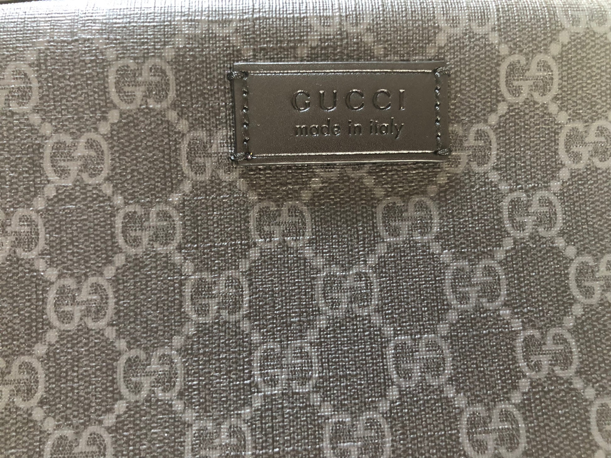 Gucci Black Grey Supreme canvas  image 6