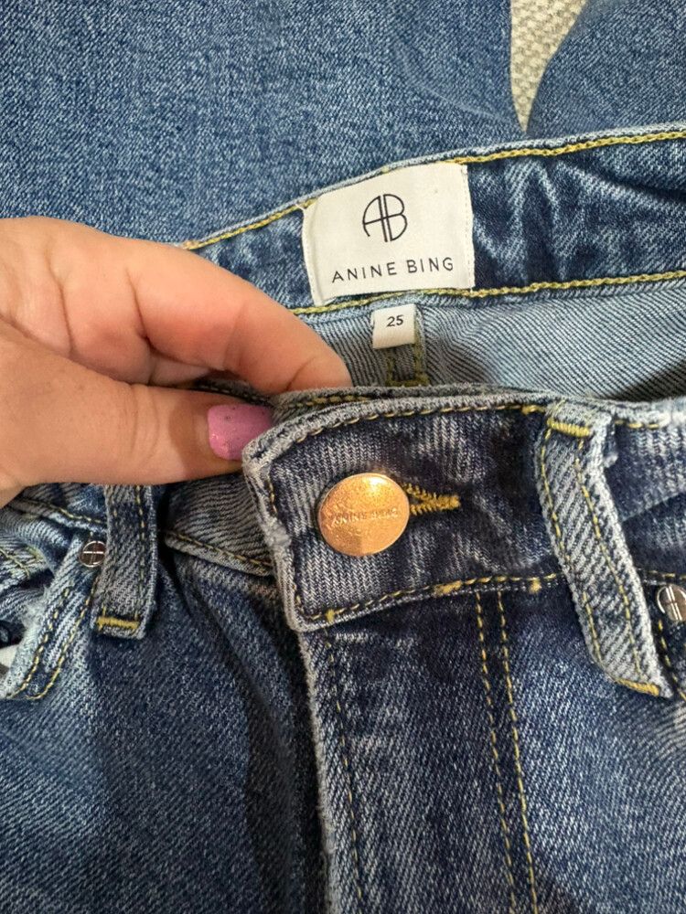 Anine Bing ‘Jagger’ Light Blue Slim Jeans – Size 25 ??