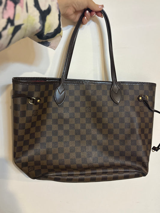 Louis Vuitton Neverfull MM – Damier Ebene (Red Interior)