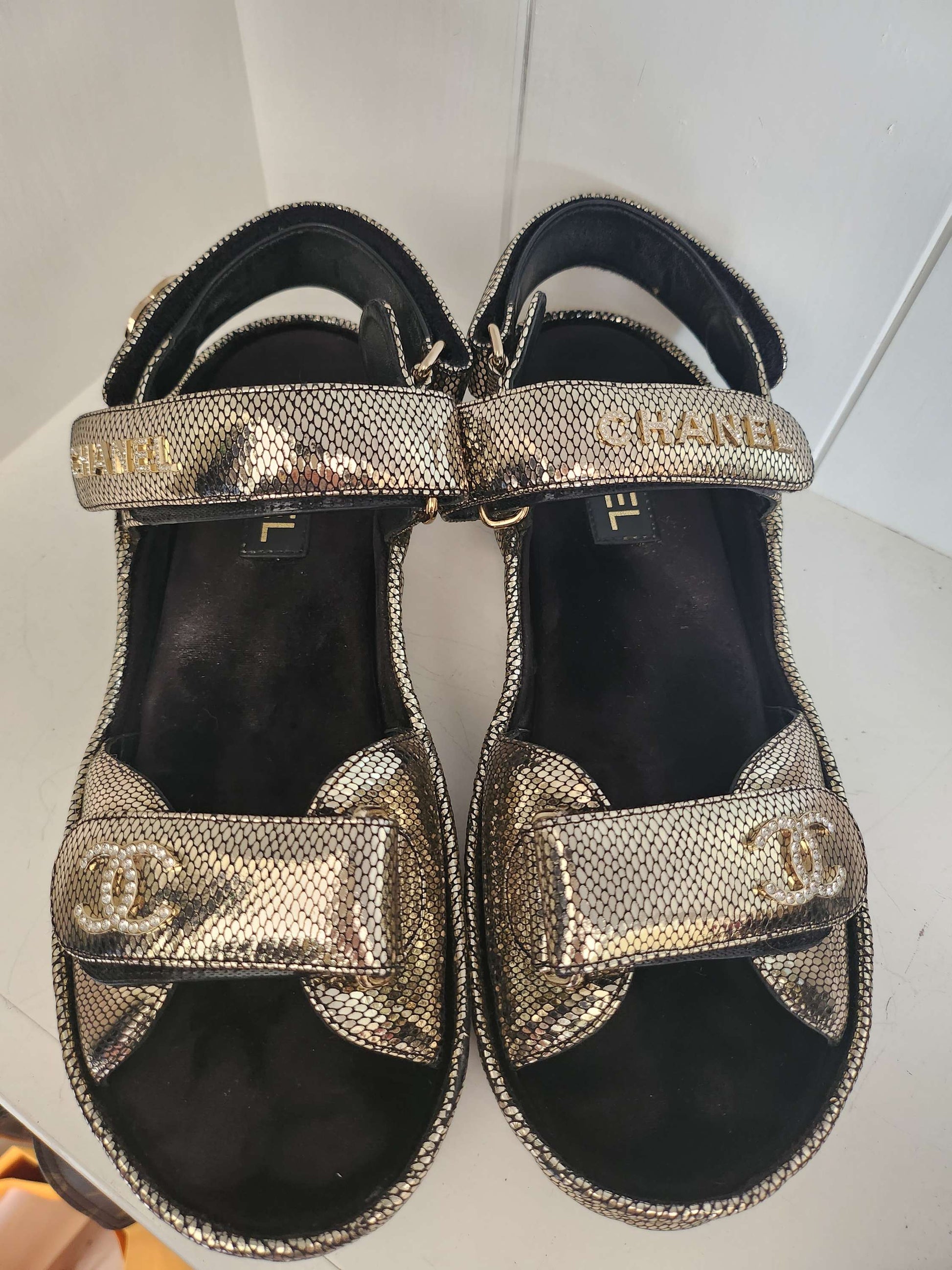 Chanel Dad Sandals like NEW image 3