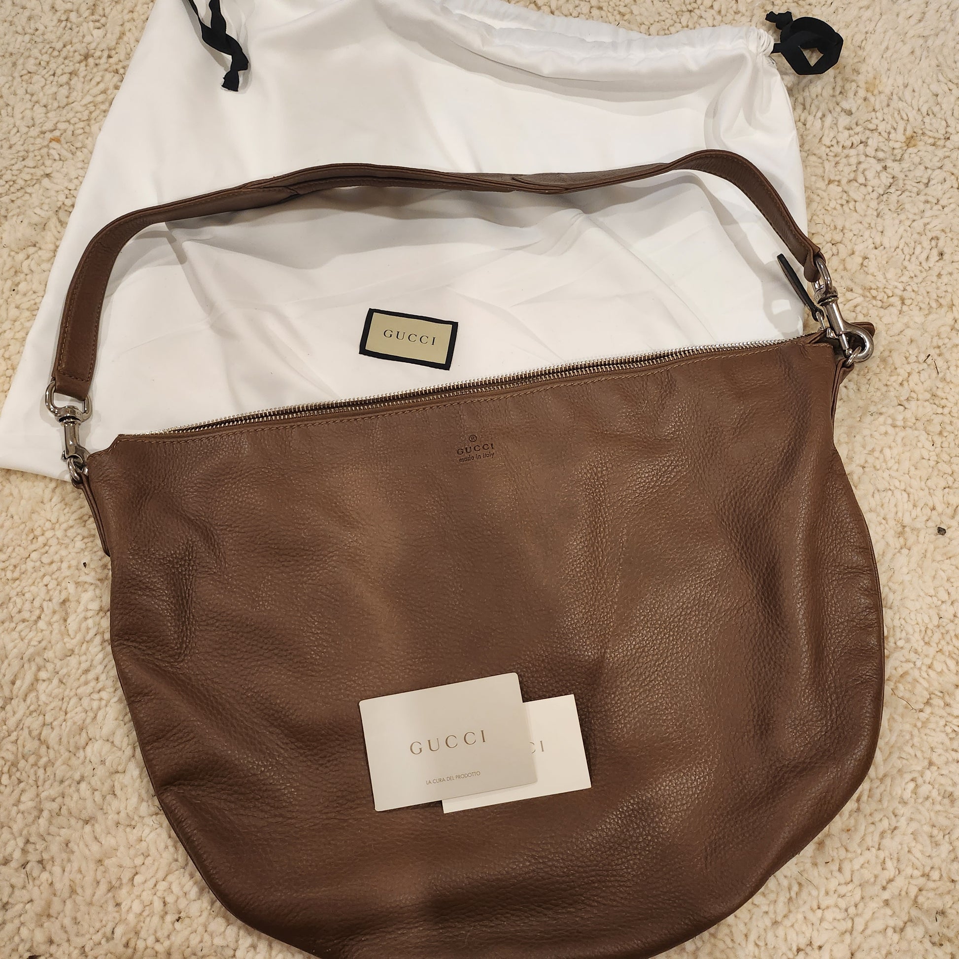 Gucci chestnut oversized shoulder bag image 0