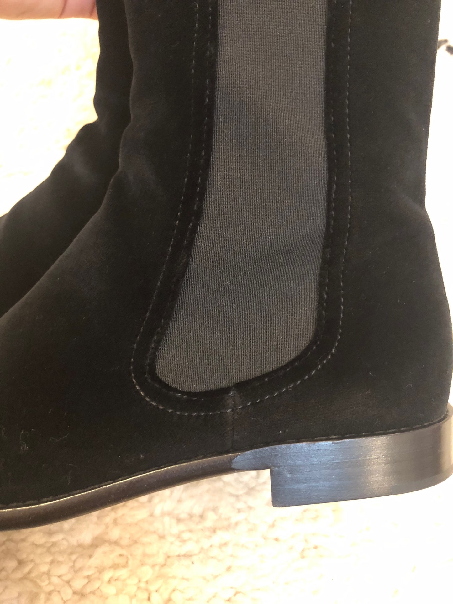 Chanel velvet riding boots  image 1