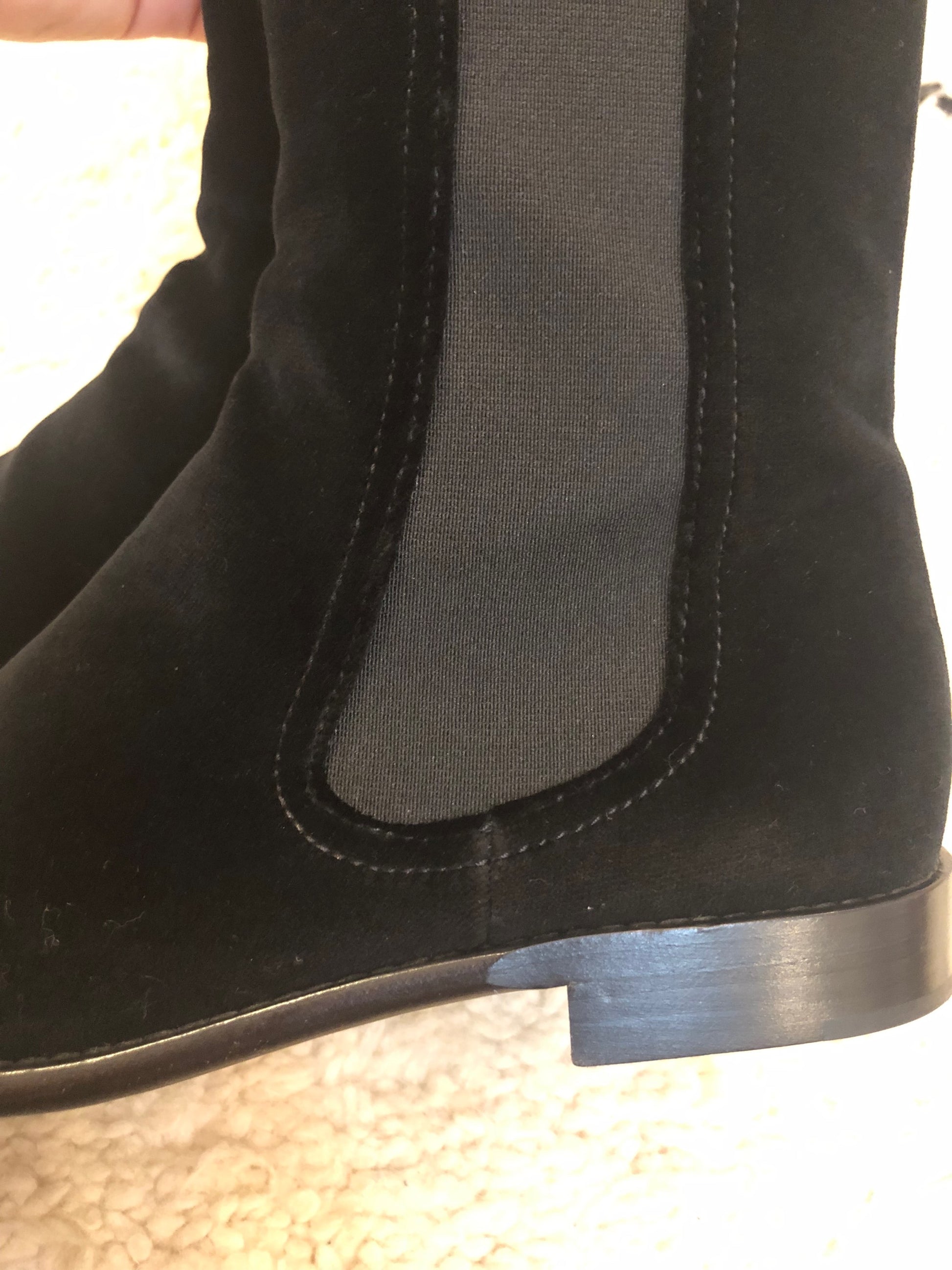 Chanel velvet riding boots  image 1