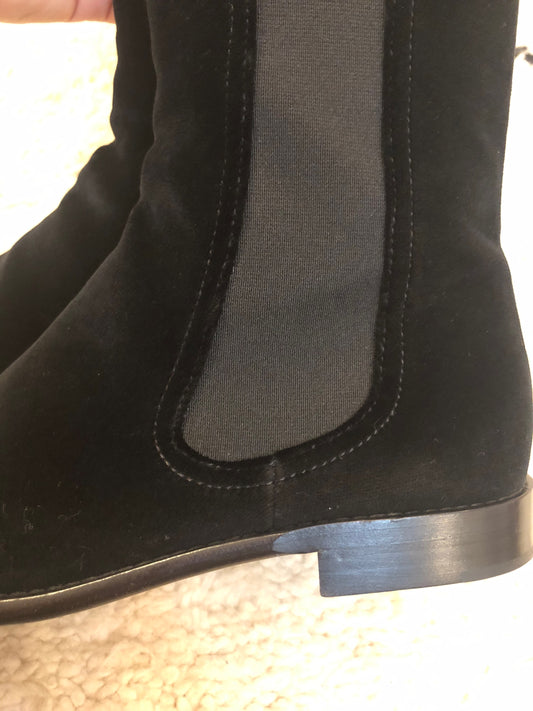 Chanel velvet riding boots  image 1