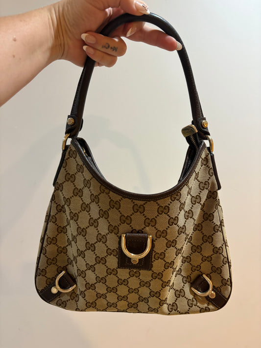 D-ring Gucci Monogram bag