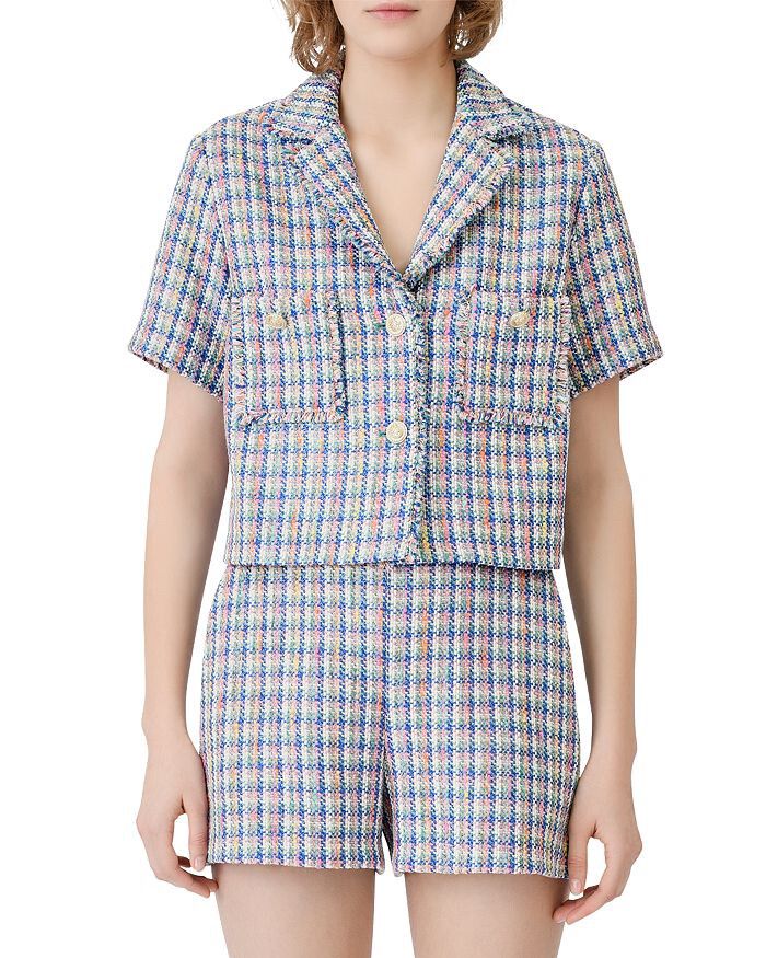 ?? MAJE Paris Multicolour Tweed Co-ord Set – Size 1 (NZ 6–8