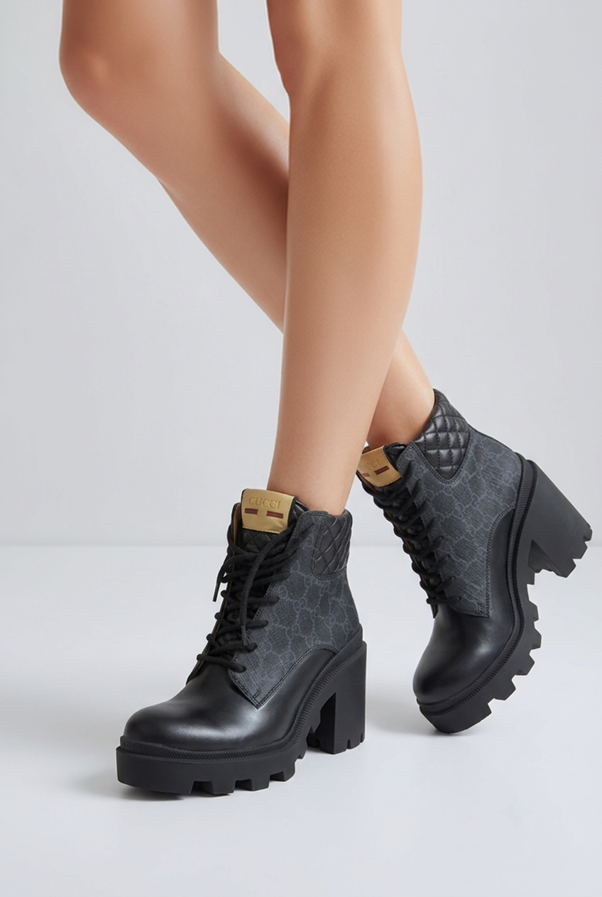 Gucci Monogram Boots