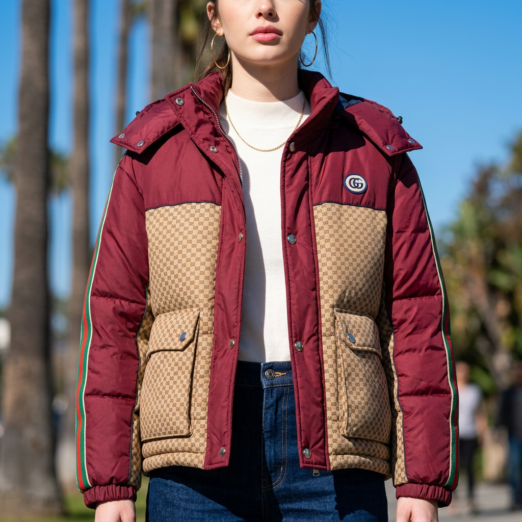 GUCCI GG Nylon Puffer Jacket (M)