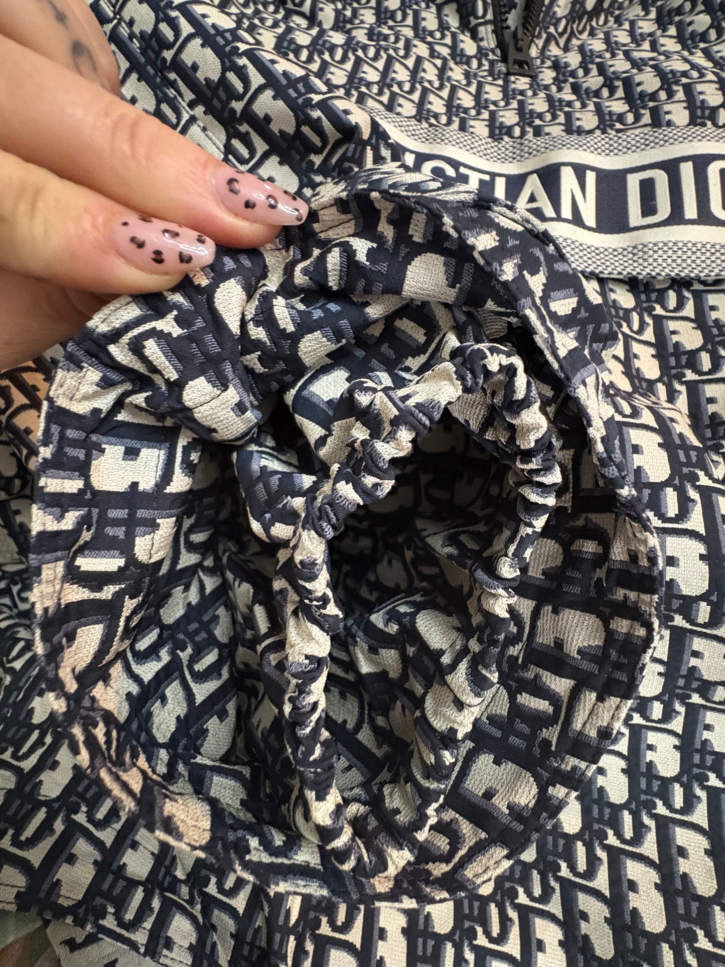 Christian Dior Oblique Windbreaker – Navy/Beige – XS – Made in Italy