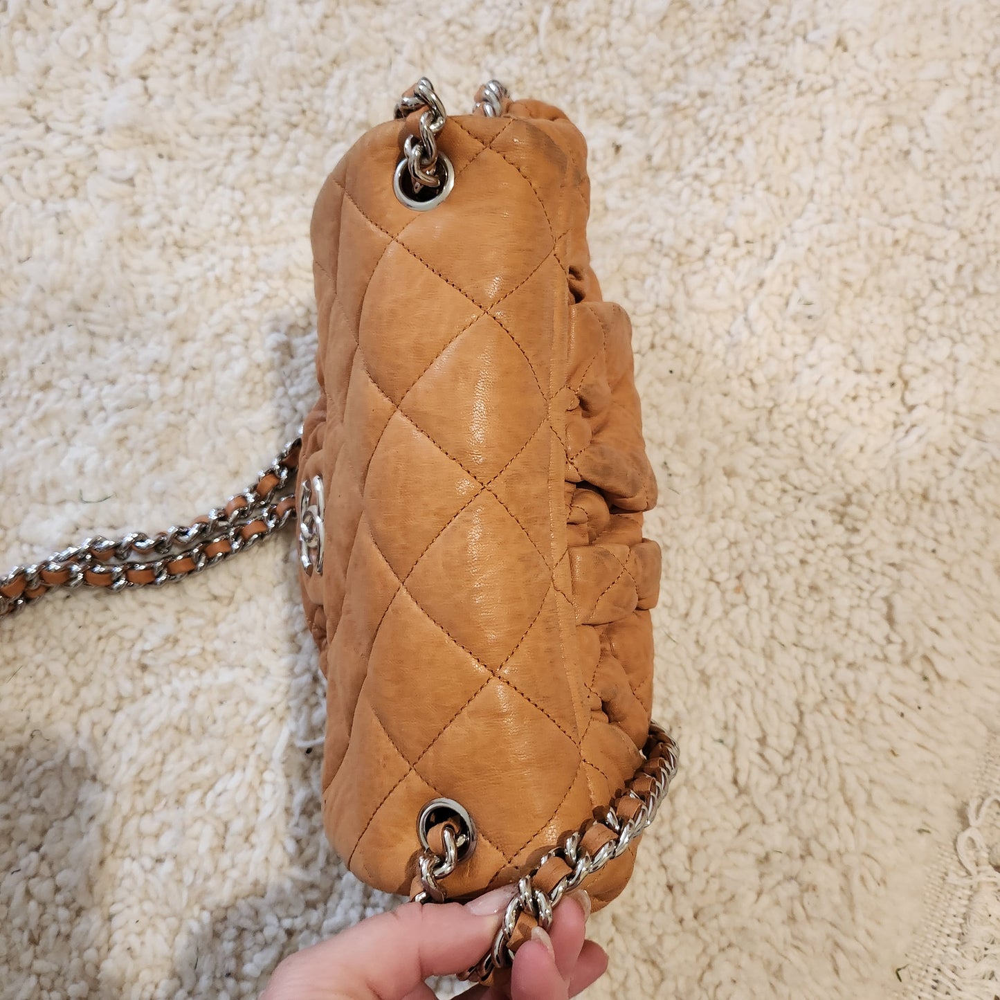 Chanel Medium Chain Around  Bag Tan image 3