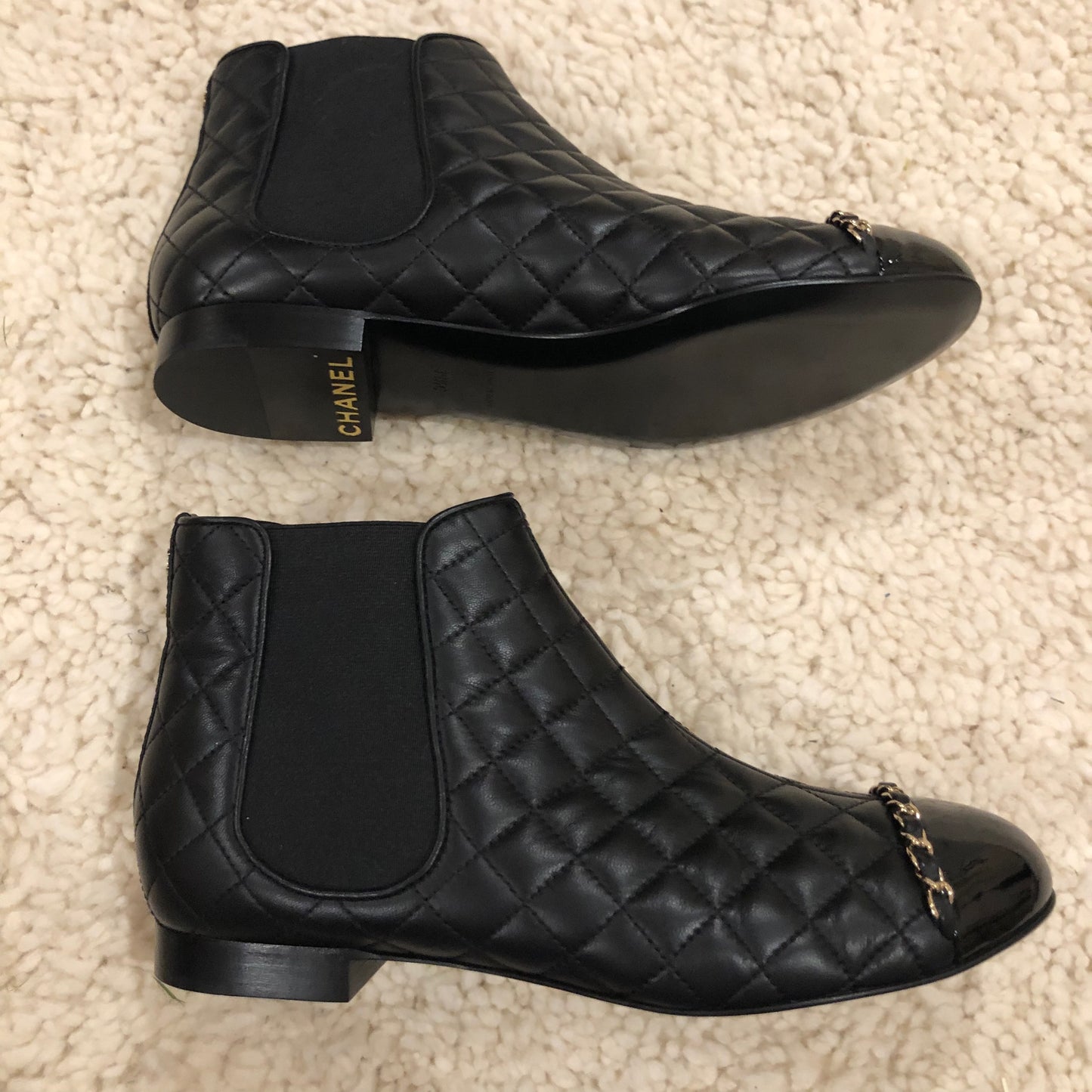 Chanel quilted ankle boots  image 0