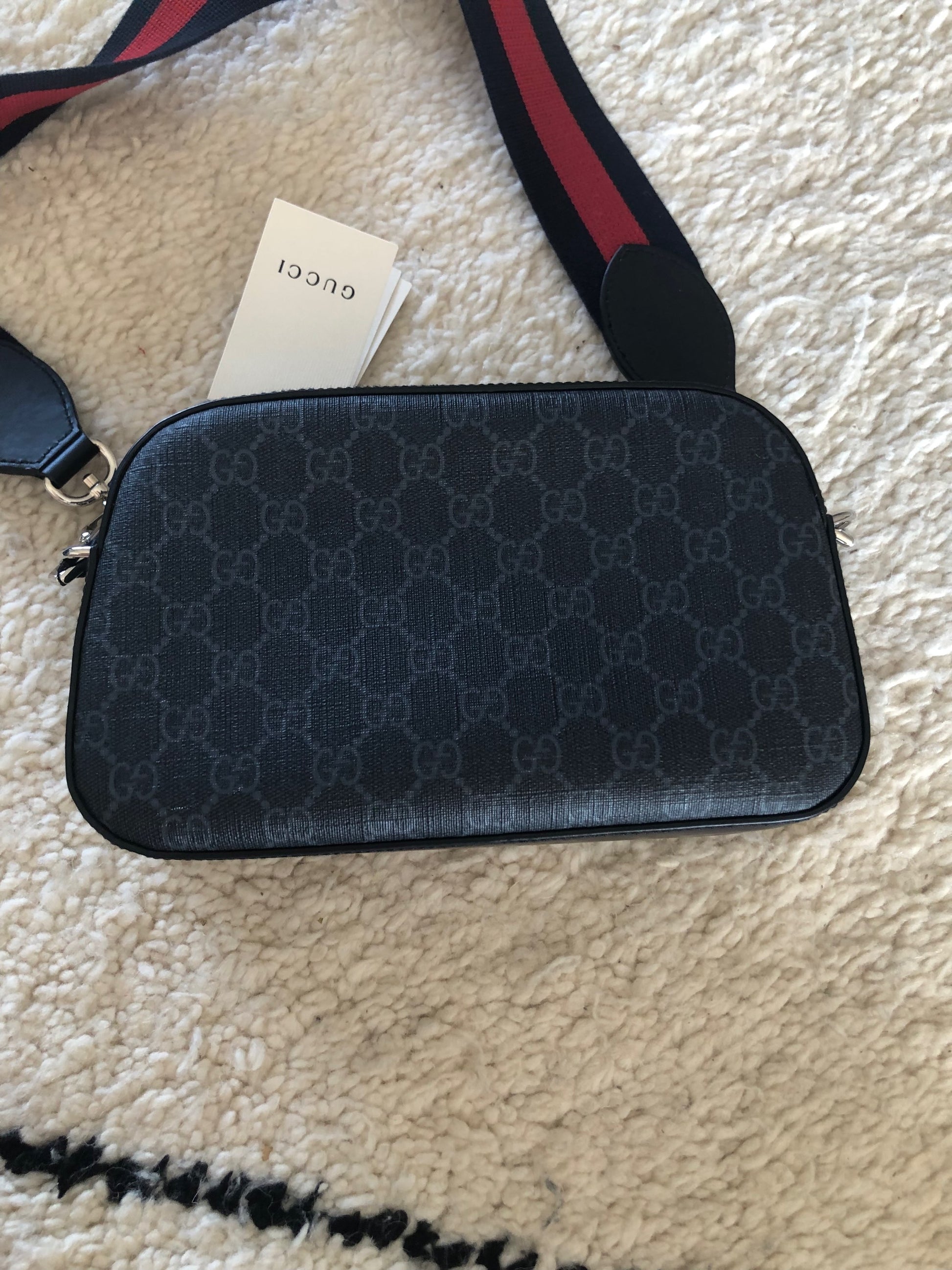 Gucci Black Grey Supreme canvas  image 2