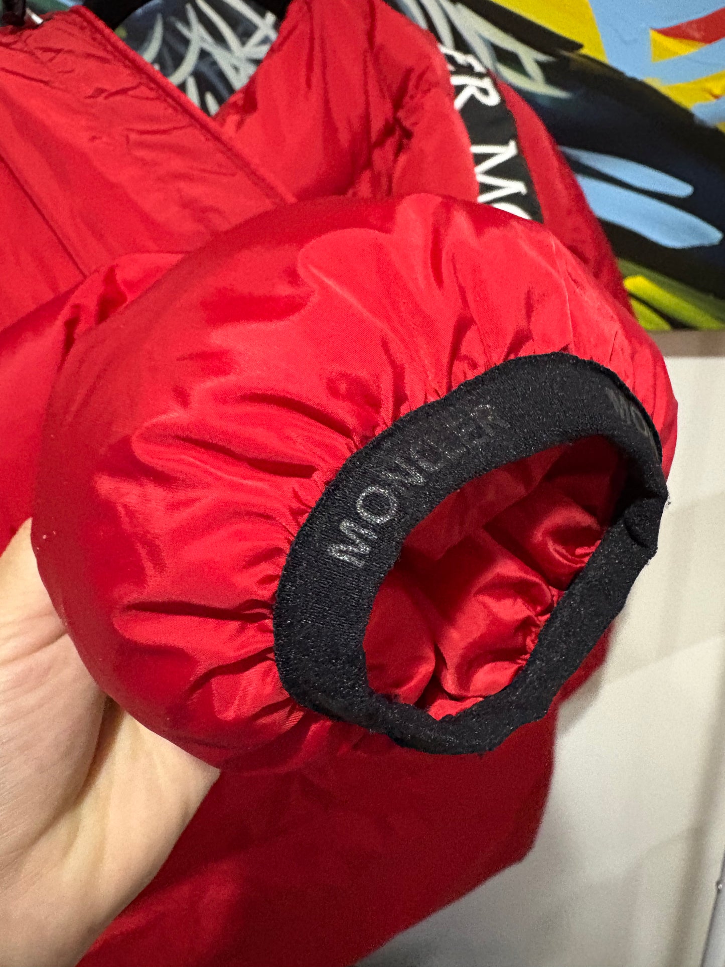 Moncler Red Puffer Jacket – Authentic – Excellent Condition