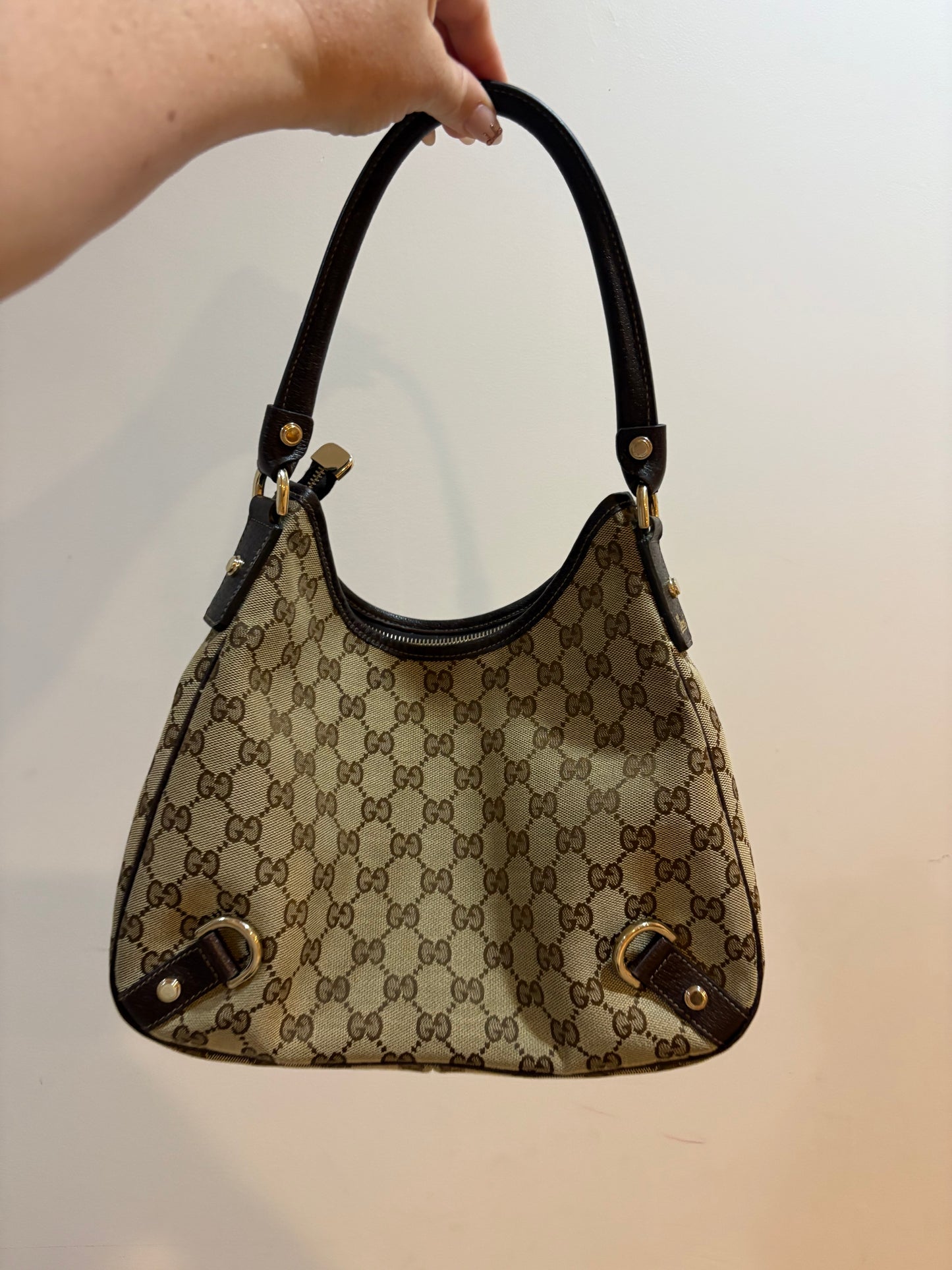 D-ring Gucci Monogram bag