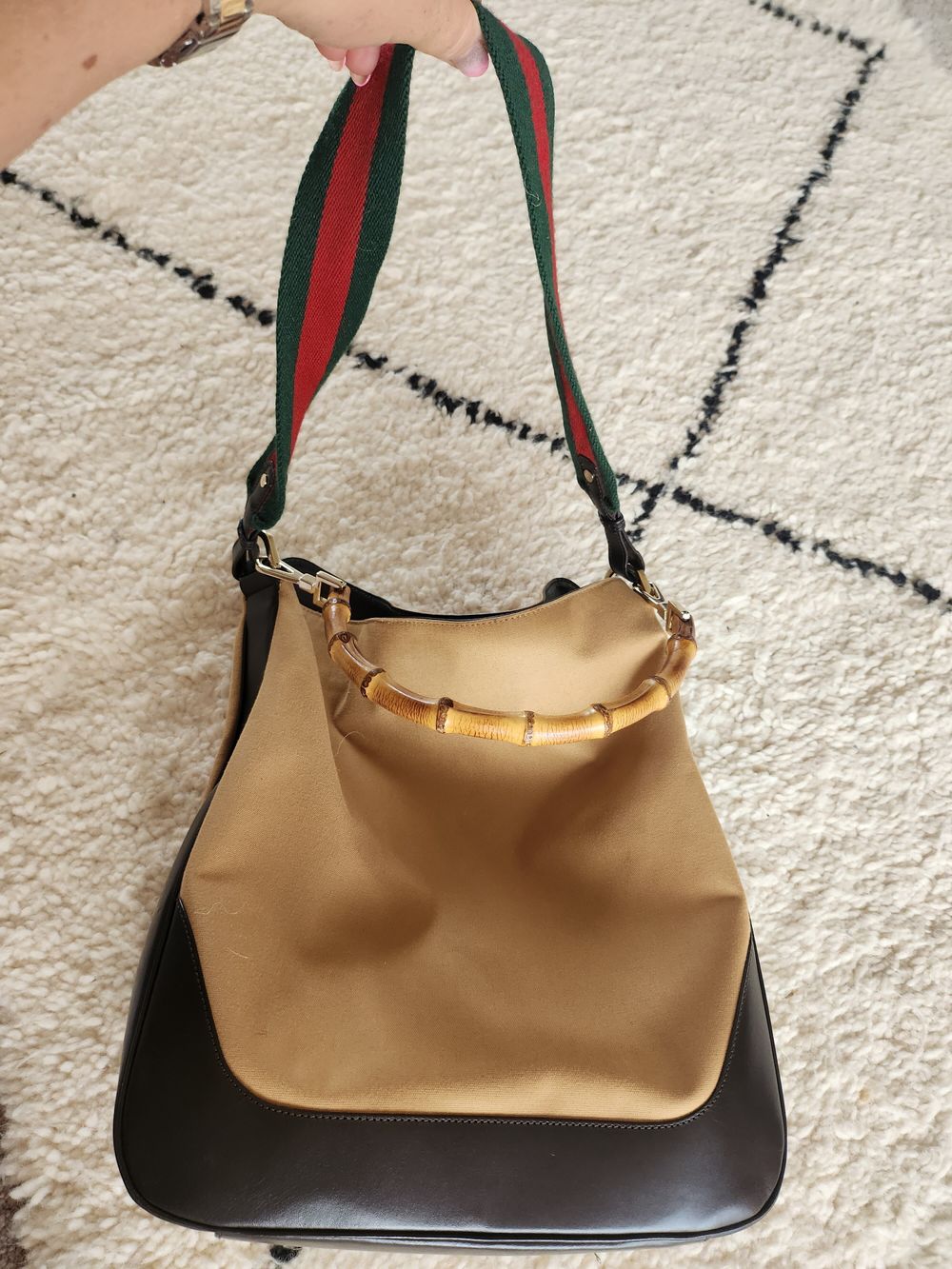 Gucci Diana Bucket Bag – Web Strap, Bamboo Toggle Detail