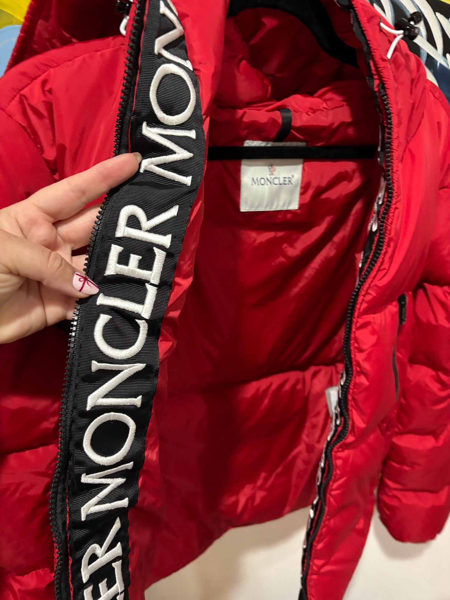 Moncler Red Puffer Jacket – Authentic – Excellent Condition