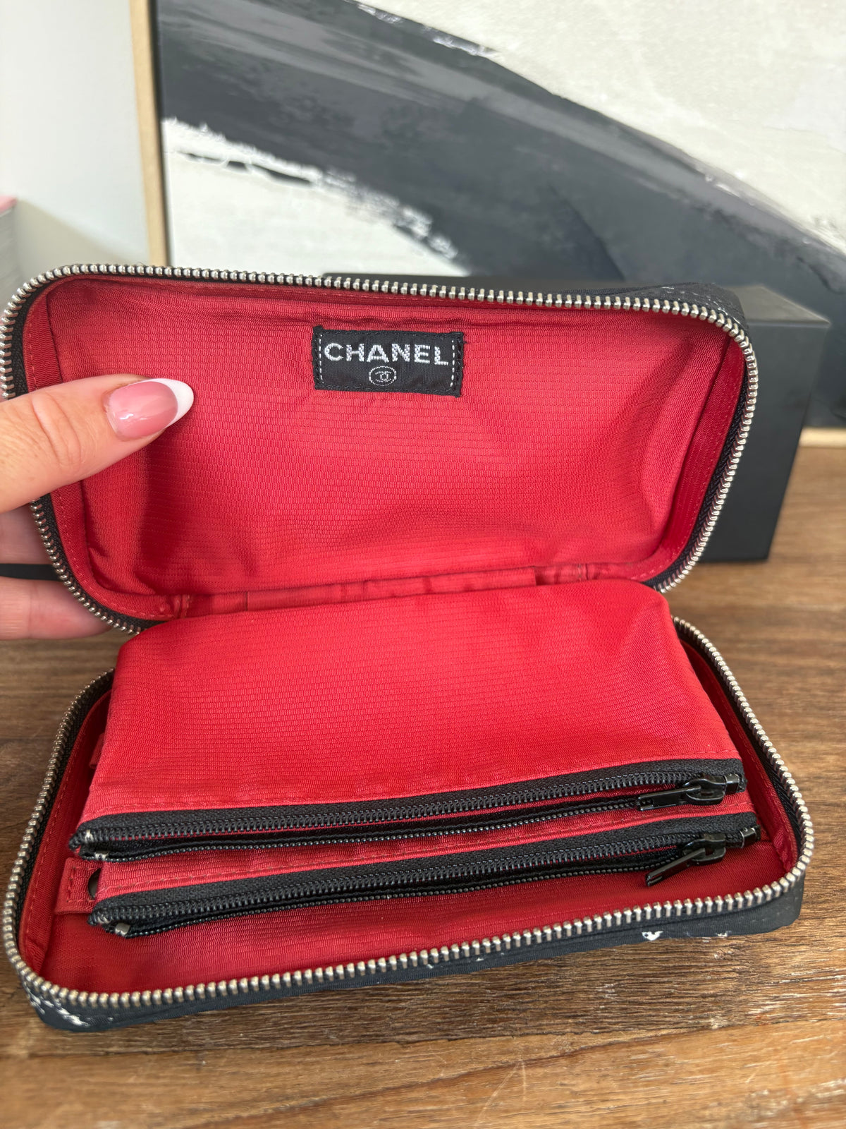 Chanel Travel Line Zip Jewellery / Travel Organiser