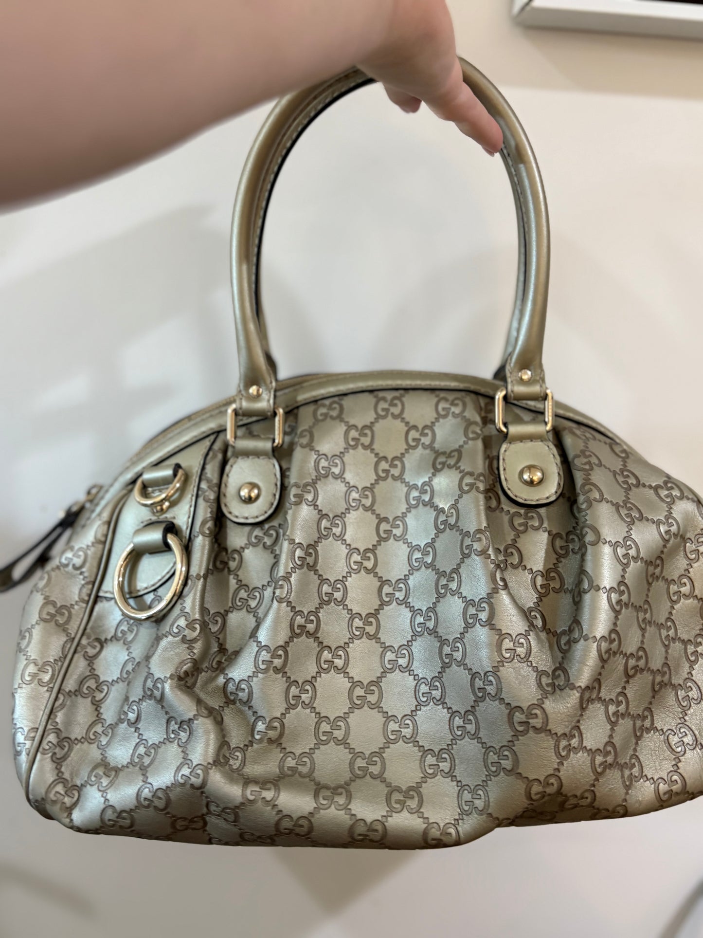 Gucci Sukey GG Boston Bag