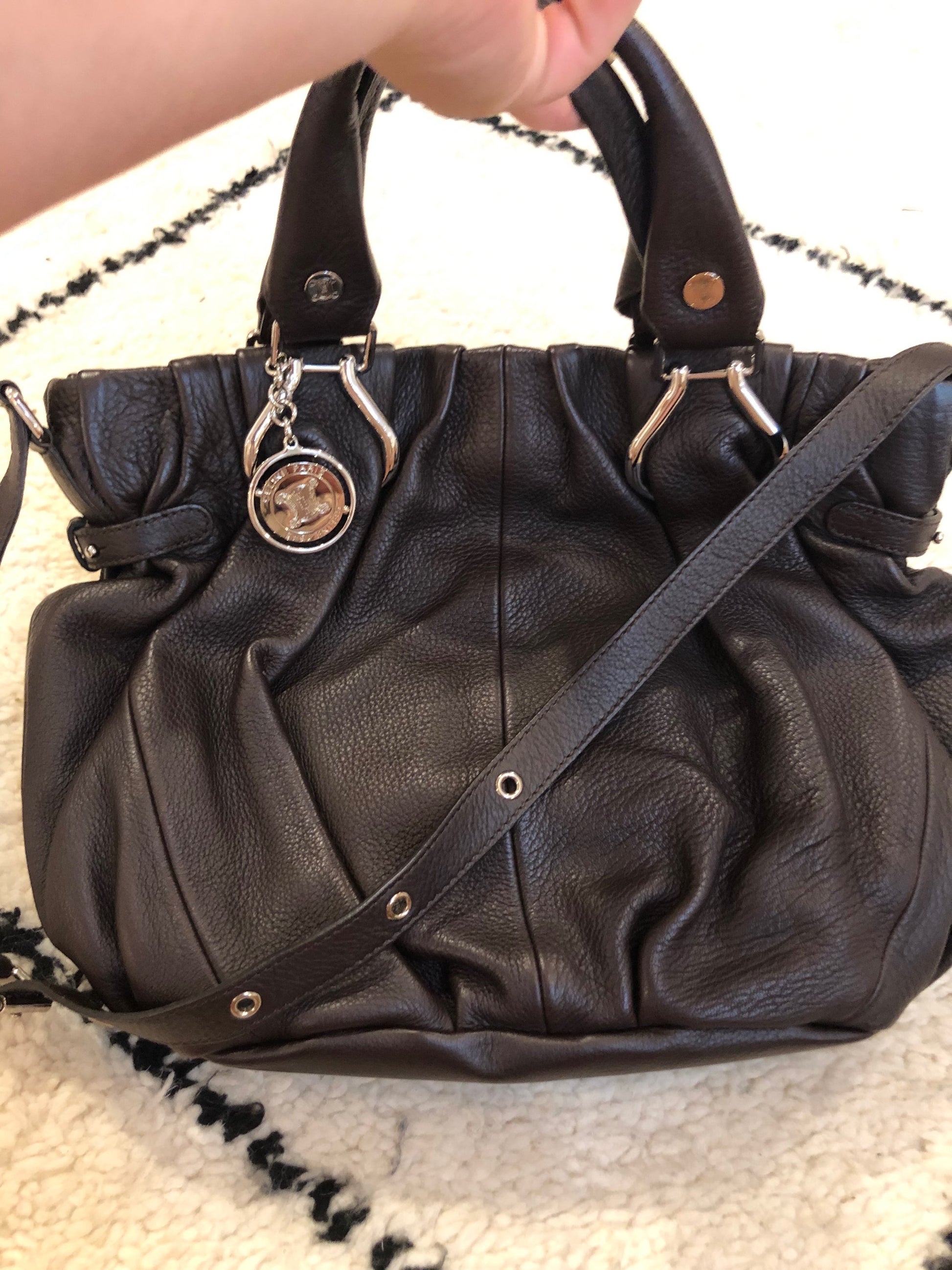 Celine Chocolate Leather tote  image 4