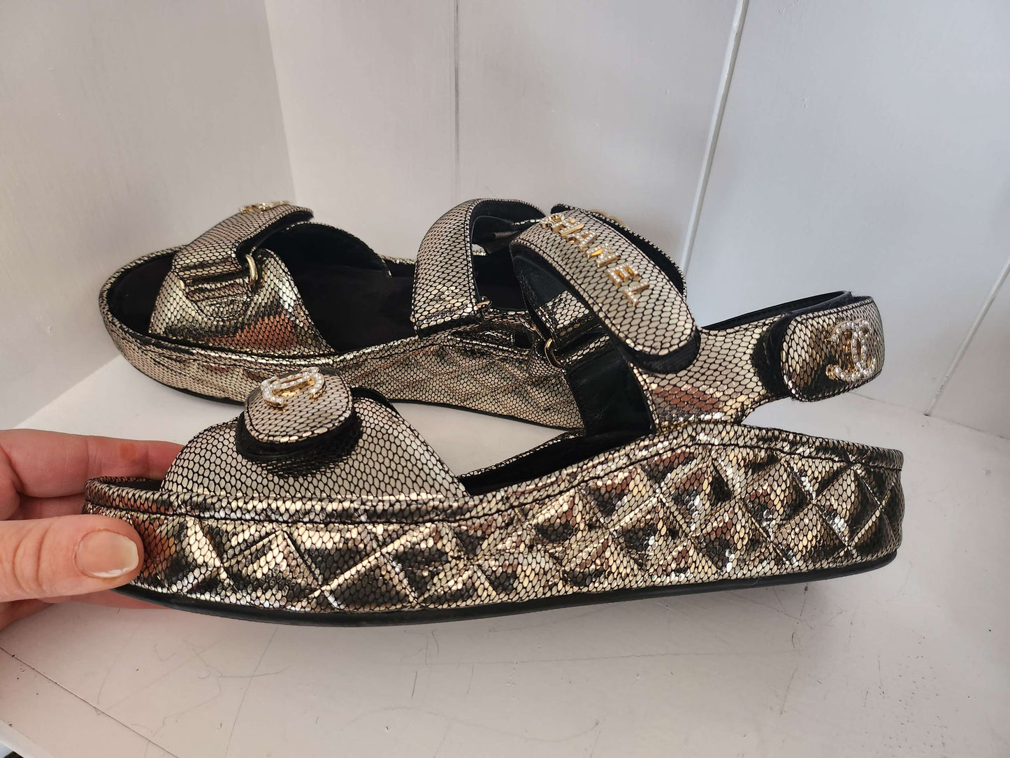Chanel Dad Sandals like NEW image 0