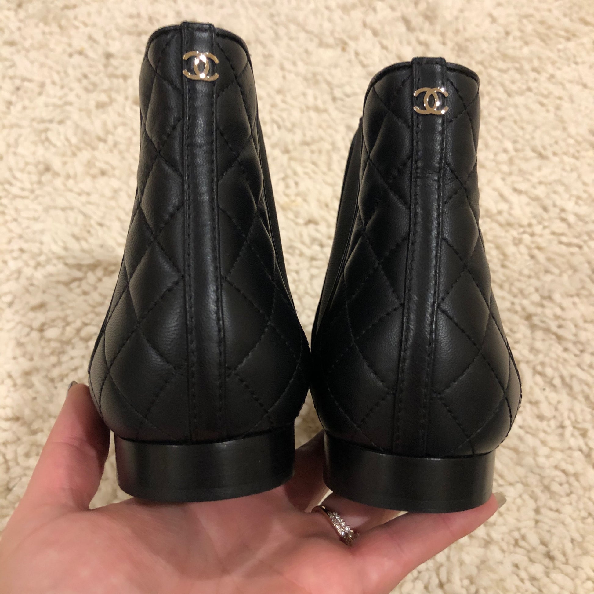 Chanel quilted ankle boots  image 7