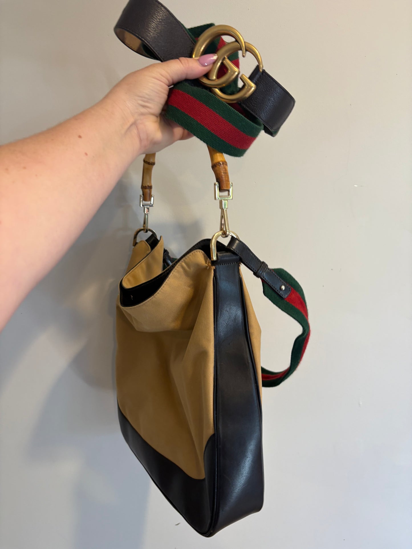 Gucci GG Marmont Web Belt – Size 90 (36)