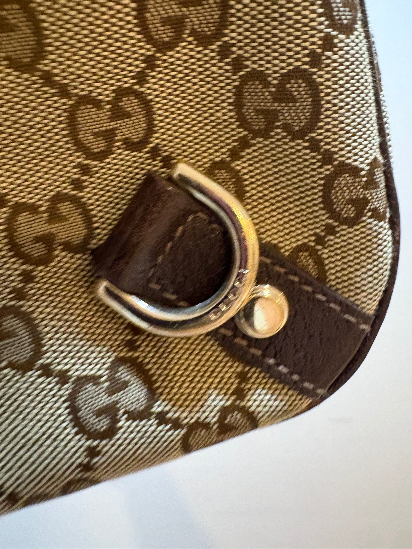 D-ring Gucci Monogram bag