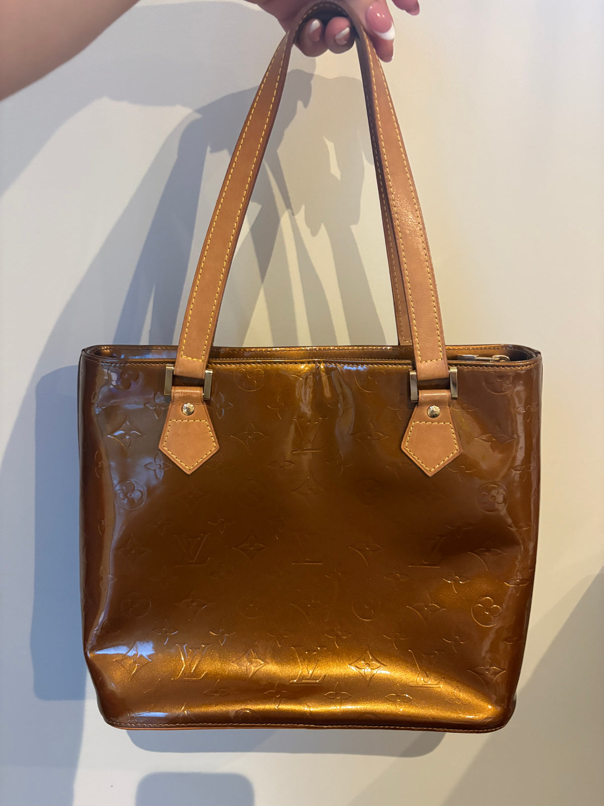 Louis Vuitton Vintage Houston Monogram Vernis Tote – Bronze/Gold