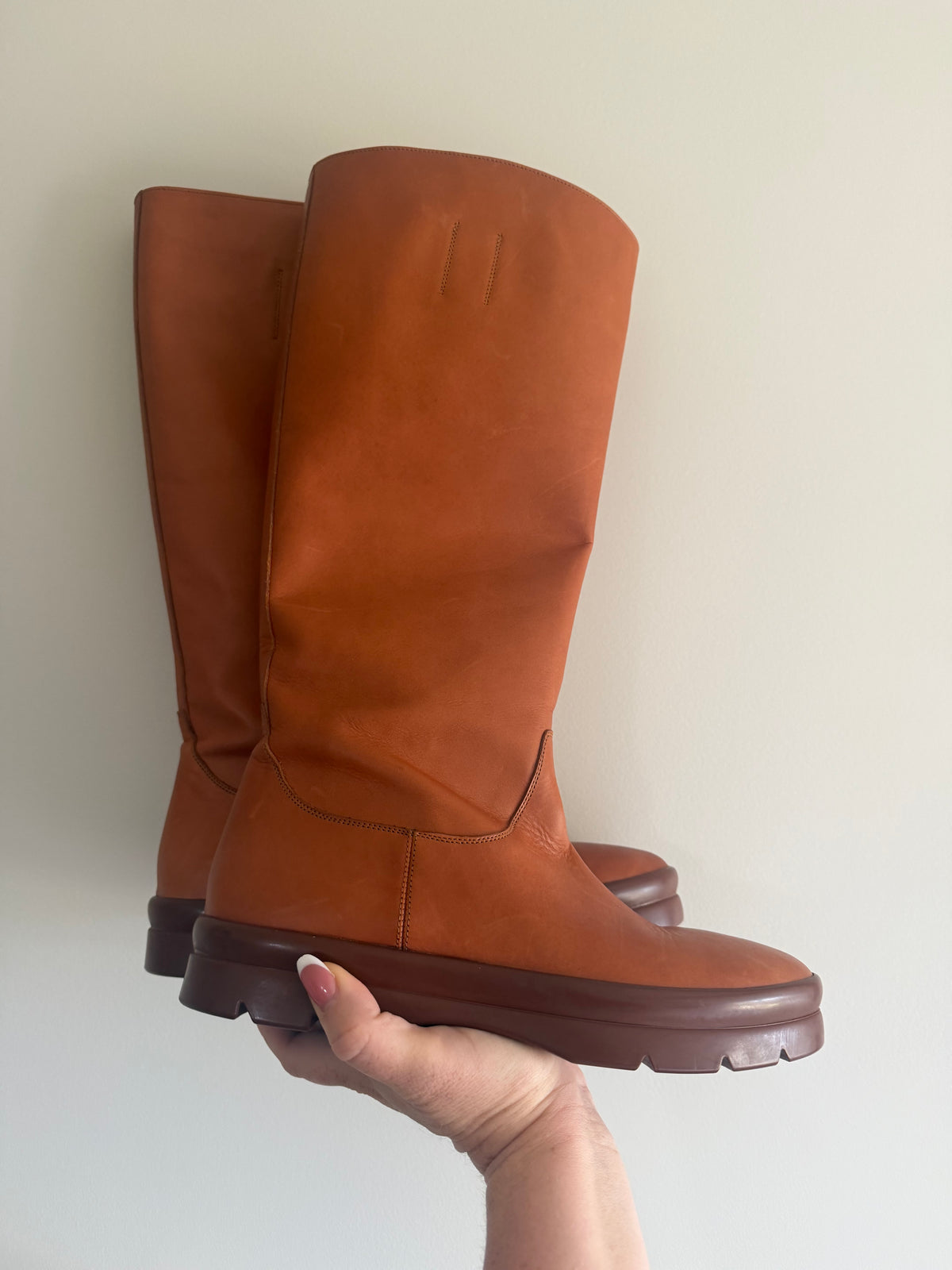 THE ROW Billie Boot – Saddle Brown – Size 39.5