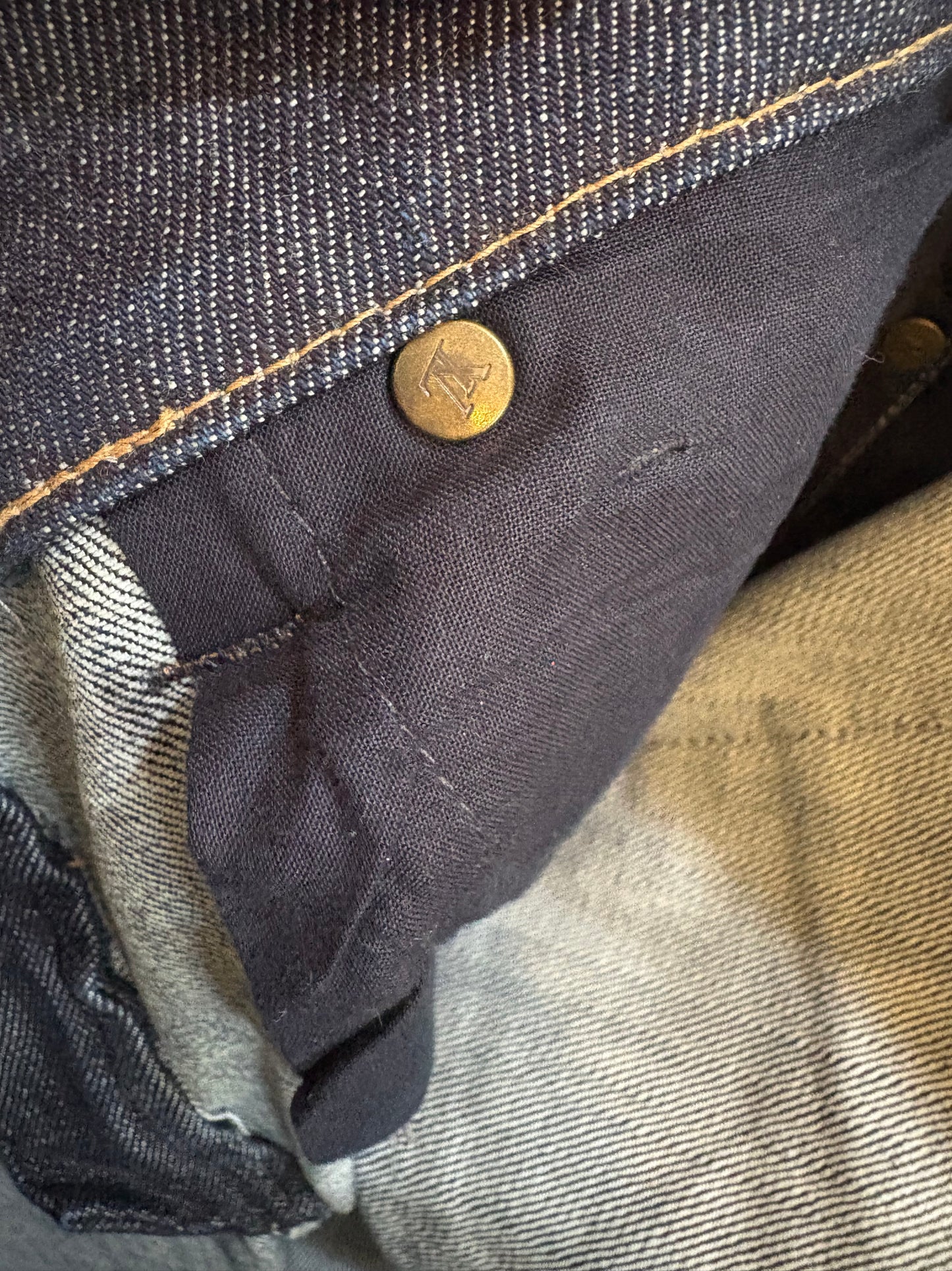 LOUIS VUITTON slim-fit denim jeans in deep indigo