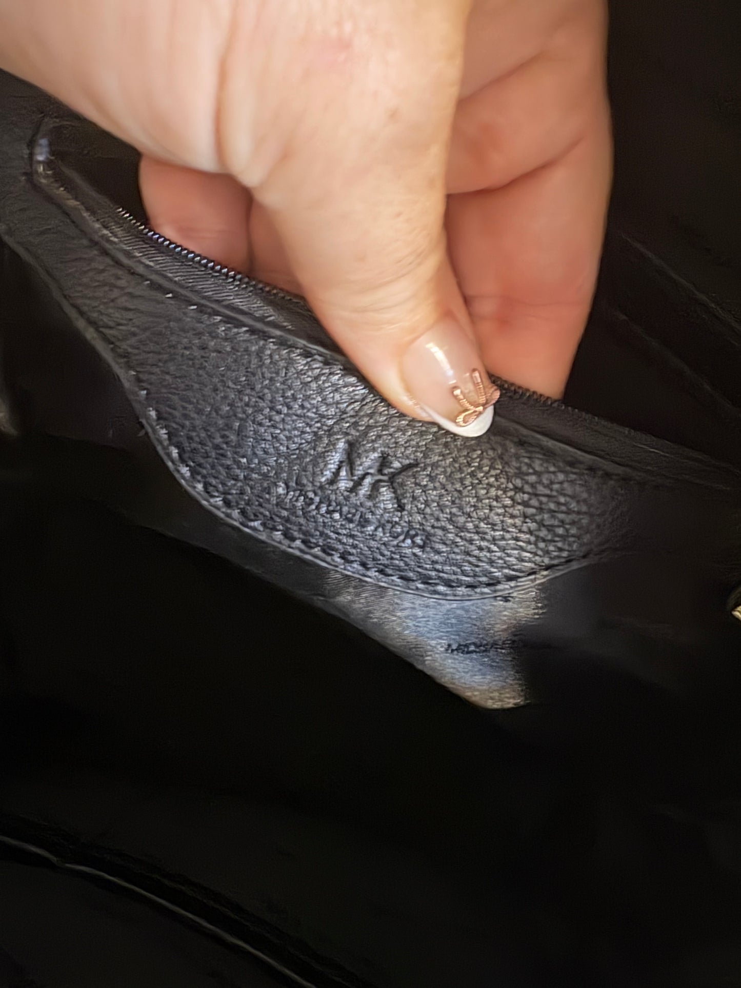 Michael Kors Black Leather Rhea Zip Backpack – Gold Hardware