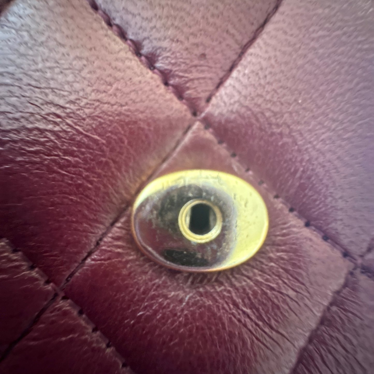 Chanel Burgundy Quilted Chain Shoulder Bag