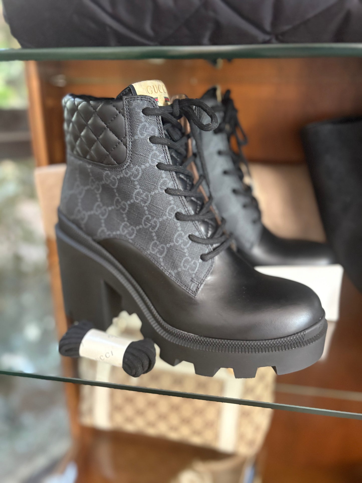 Gucci Monogram Boots