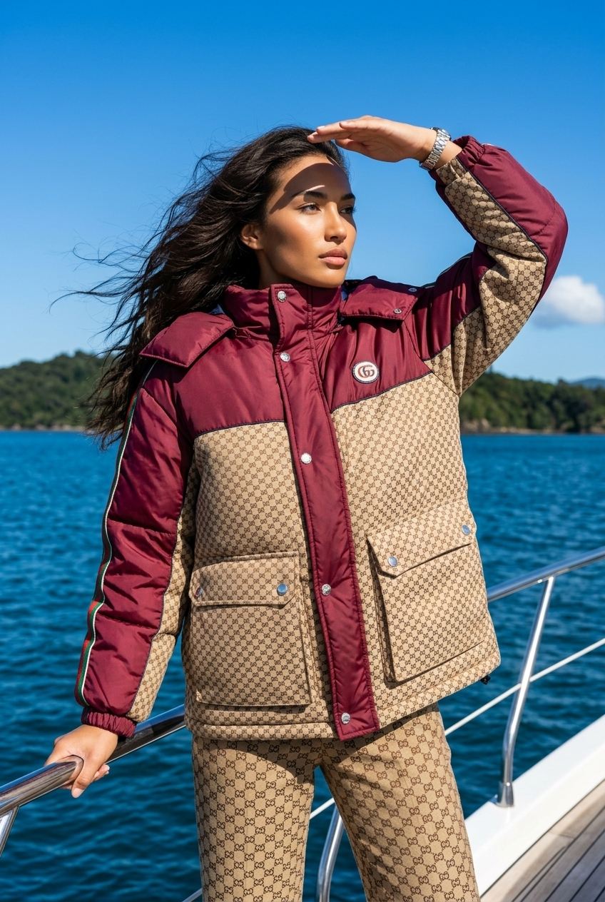 GUCCI GG Nylon Puffer Jacket (M)