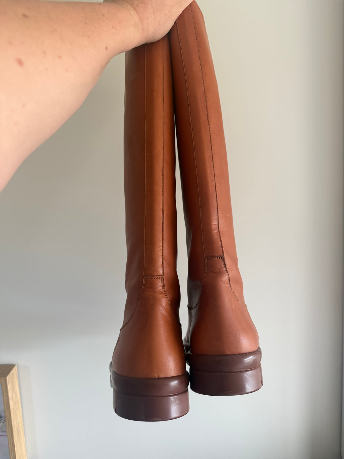 THE ROW Billie Boot – Saddle Brown – Size 39.5