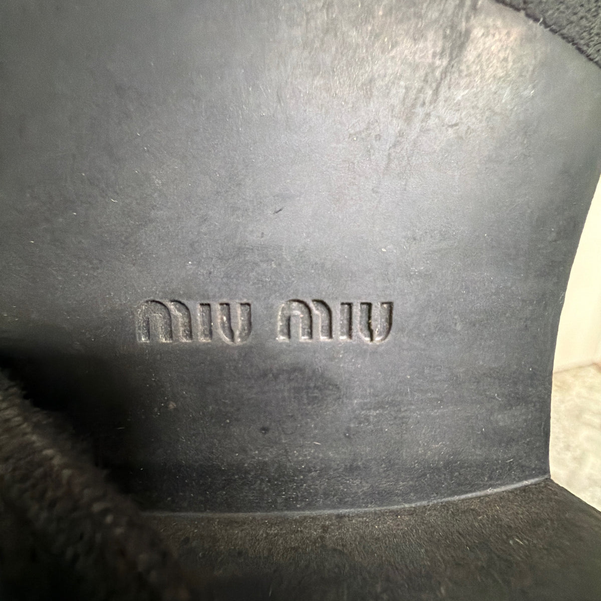 Miu Miu Black Leather Lace-Up Combat Boots – Size 35