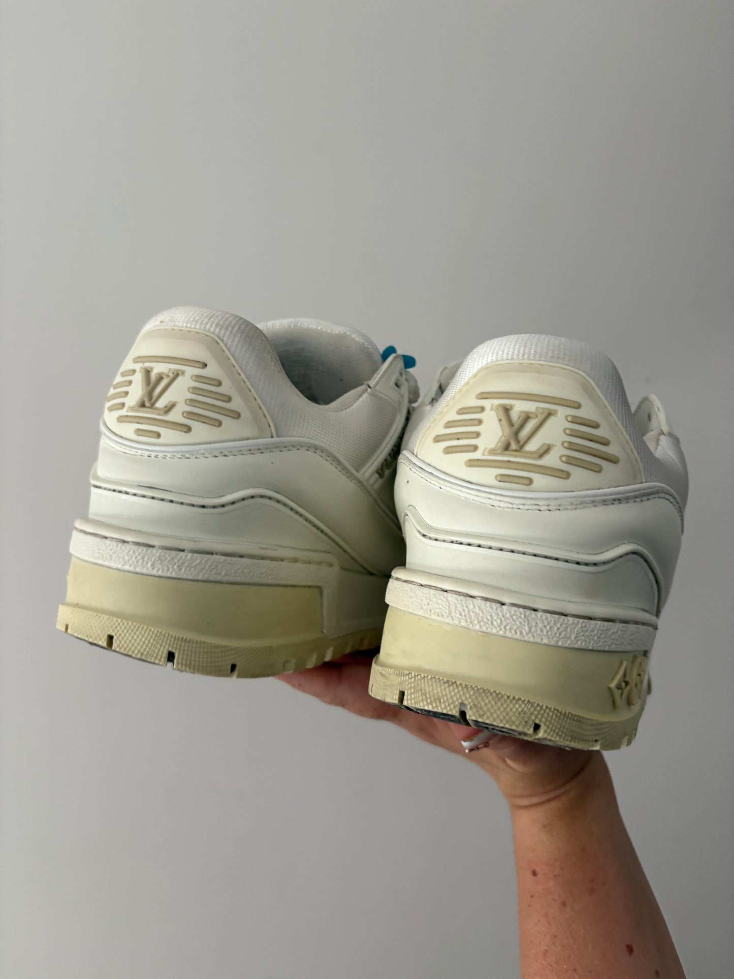RARE Louis Vuitton LV Trainer Sneakers – White – Size 38